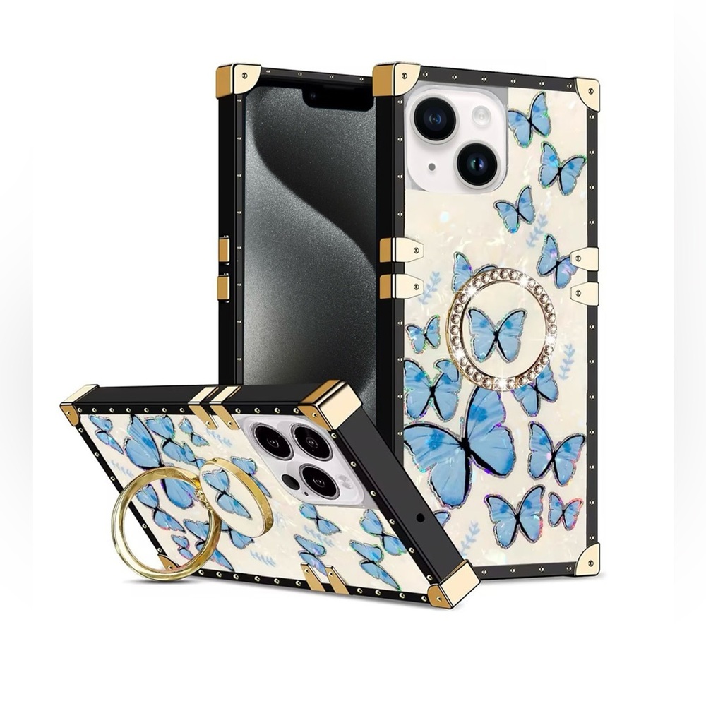 Iphone15 Butterfly design square case